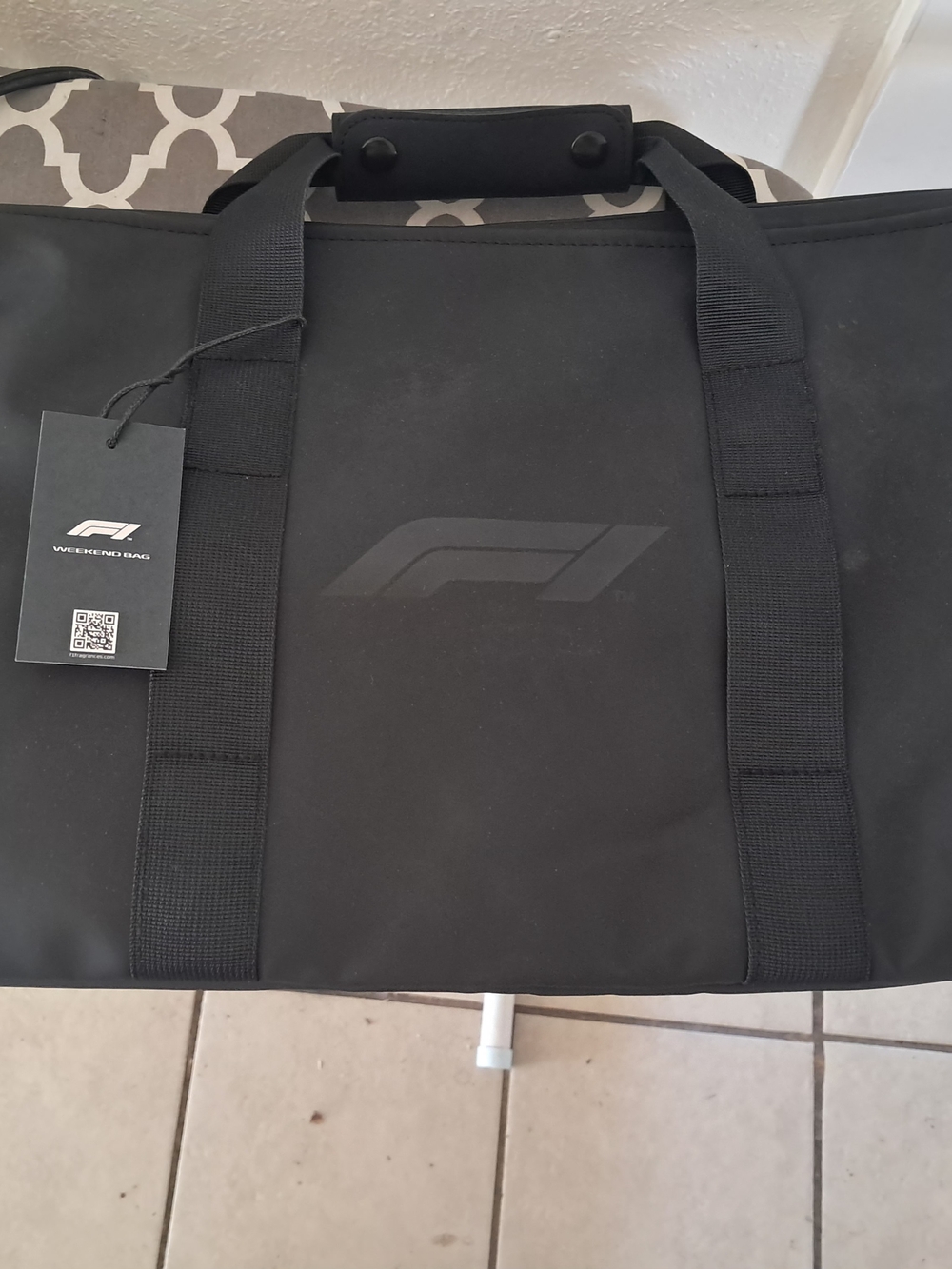 Black F1 Weekend Duffel Bag for Men